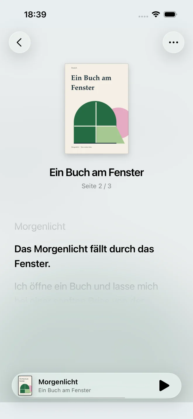 Ein Satz. Deine ganze Aufmerksamkeit. — iPhone