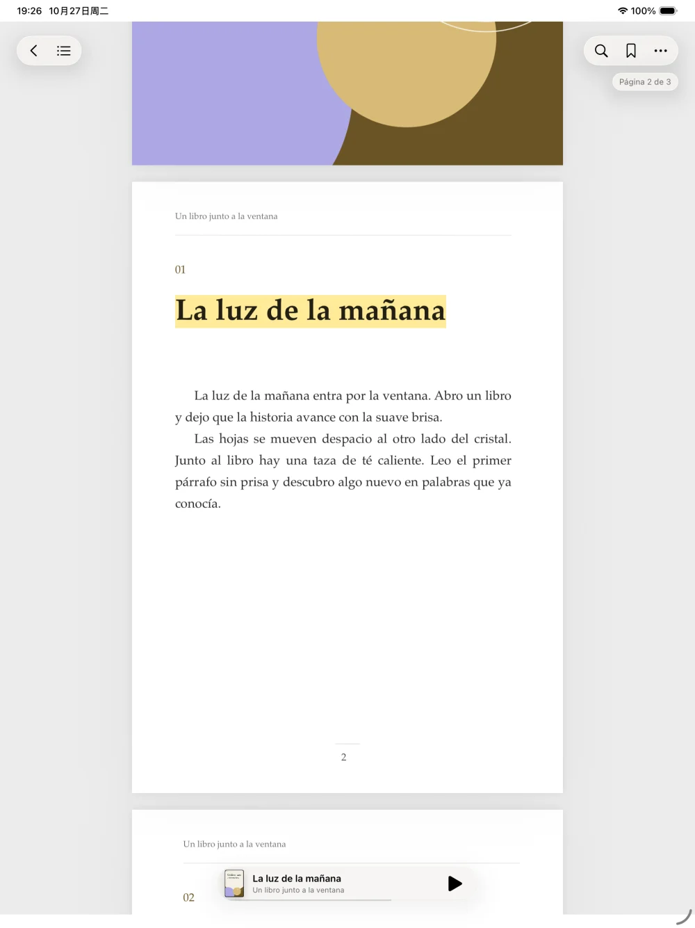 iPad · Da espacio a tus libros y materiales de estudio.