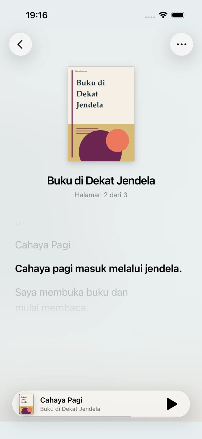 Satu kalimat, lebih fokus — iPhone