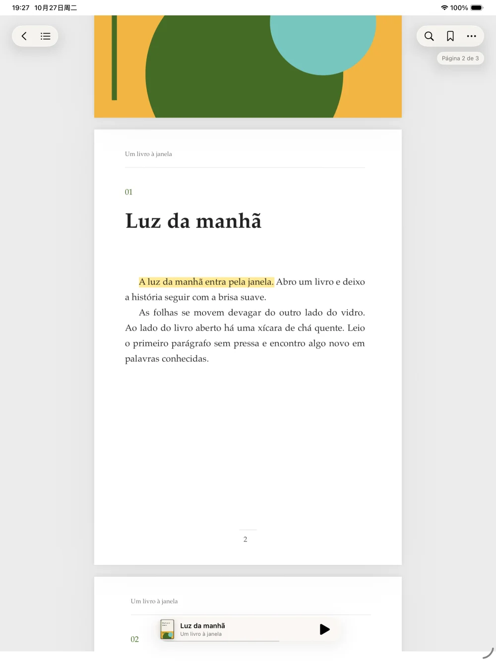 iPad · Dê espaço aos livros e materiais de estudo.