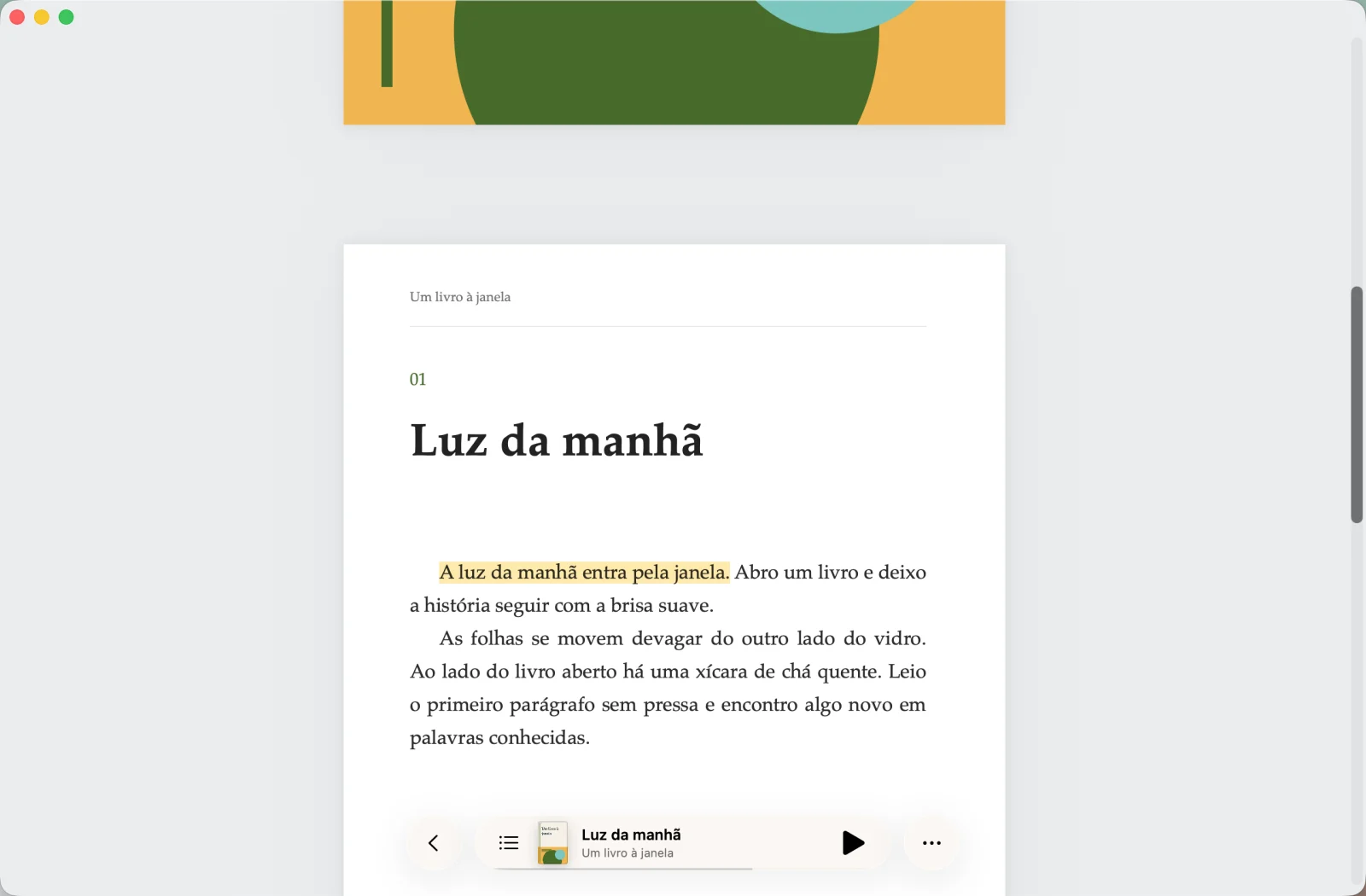 Acompanhe o texto original — Mac